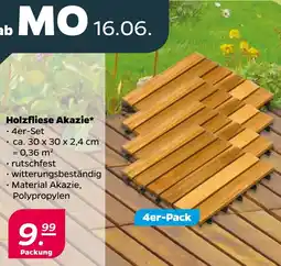 NETTO Holzfliese Akazie Angebot