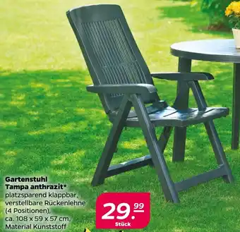 NETTO Gartenstuhl Tampa anthrazit Angebot
