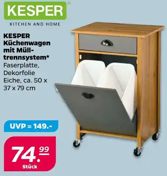 NETTO KESPER Küchenwagen mit Mülltrennsystem Angebot
