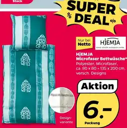 NETTO HJEMJA Microfaser Bettwäsche Angebot