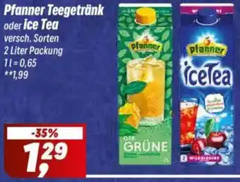 Simmel Pfanner Teegetränk oder ice Tea Angebot