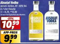 Simmel Absolut Vodka Angebot