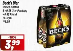 Simmel Beck's Bier Angebot