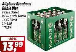 Simmel Allgäuer Brauhaus Büble Bier Angebot