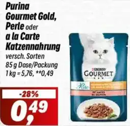 Simmel Purina Gourmet Gold, Perle oder a la Carte Katzennahrung Angebot