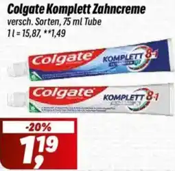 Simmel Colgate Komplett Zahncreme Angebot
