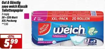 Simmel Gut & Günstig sooo weich Klassik Toilettenpapier Angebot