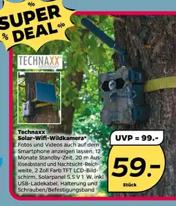 NETTO Technaxx Solar Wifi-Wildkamera Angebot