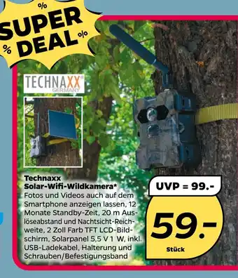 NETTO Technaxx Solar Wifi-Wildkamera Angebot