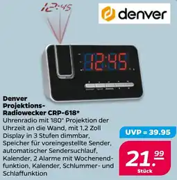 NETTO Denver Projektions Radiowecker CRP-618 Angebot