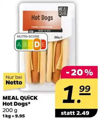 NETTO MEAL QUICK Hot Dogs Angebot