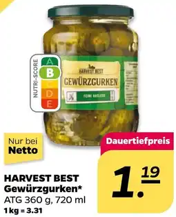 NETTO HARVEST BEST Gewürzgurken Angebot