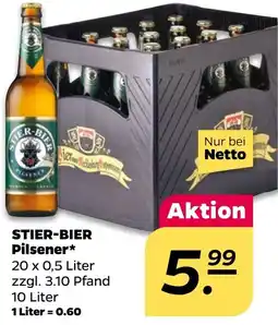 NETTO STIER-BIER Pilsener Angebot