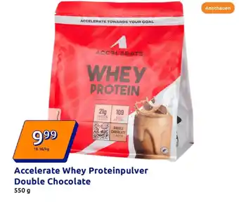 Action Accelerate whey proteinpulver double chocolate Angebot