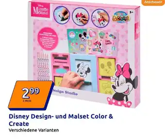 Action Disney design- und malset color & create Angebot
