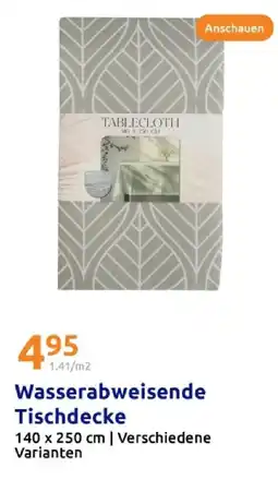 Action Wasserabweisende tischdecke Angebot