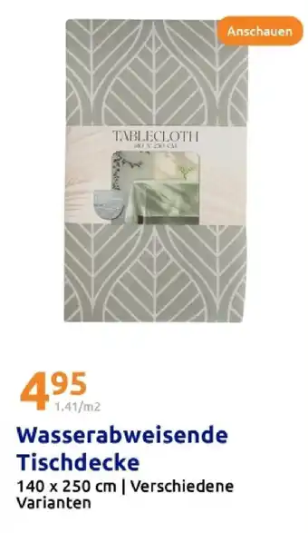 Action Wasserabweisende tischdecke Angebot
