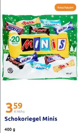 Action Schokoriegel minis Angebot