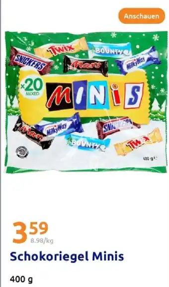 Action Schokoriegel minis Angebot