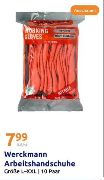 Action Werckmann arbeitshandschuhe Angebot