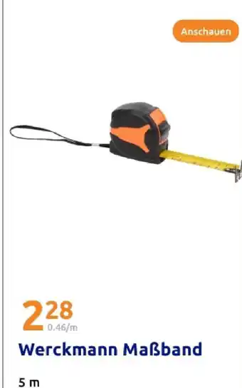 Action Werckmann maßband Angebot