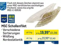 METRO METRO Chef MSC Schollenfilet Angebot