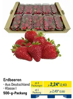 METRO Erdbeeren Angebot