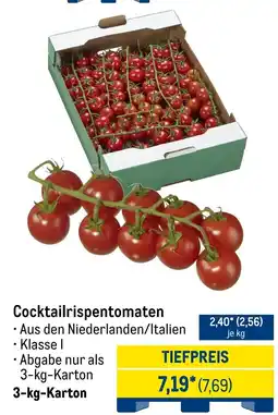 METRO Cocktailrispentomaten Angebot