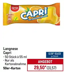 METRO Langnese Capri Angebot