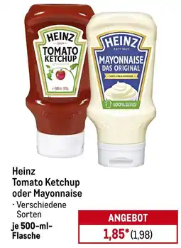 METRO HEINZ Tomato Ketchup oder Mayonnaise Angebot