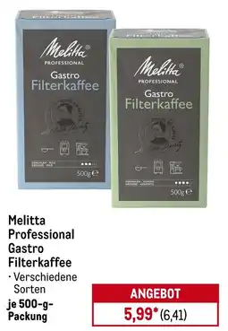 METRO Melitta Professional Gastro Filterkaffee Angebot