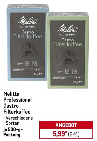 METRO Melitta Professional Gastro Filterkaffee Angebot