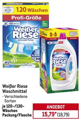 METRO Weißer Riese Waschmittel Angebot