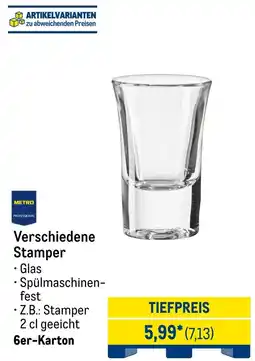 METRO METRO PROFESSIONAL Verschiedene Stamper Angebot
