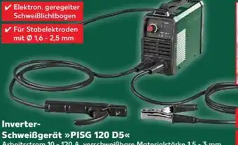 Kaufland Parkside Inverter-Schweißgerät PISG 120 D5 Angebot