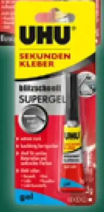 Kaufland UHU Sekundenkleber Blitzschnell Supergel Angebot