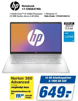 expert Techno Land hp Notebook 17-CN2647NG Angebot