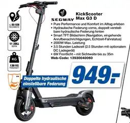 expert Techno Land SEGWAY KickScooter Max G3 D Angebot