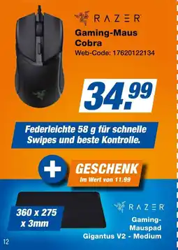 expert Techno Land RAZER Gaming-Maus Cobra Angebot