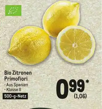 METRO Bio Zitronen Primofiori Angebot