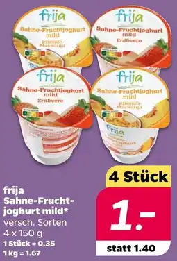 NETTO frija Sahne-Fruchtjoghurt mild Angebot