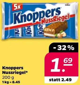 NETTO Knoppers Nussriegel Angebot