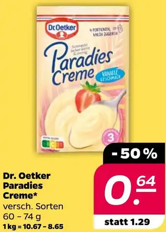 NETTO Dr. Oetker Paradies Creme Angebot