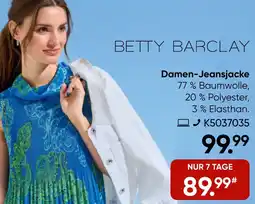 Galeria BETTY BARCLAY Damen-Jeansjacke Angebot