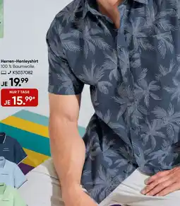Galeria GALERIA Herren-Henleyshirt Angebot