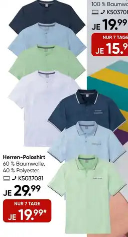 Galeria GALERIA Herren-Poloshirt Angebot