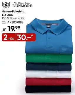 Galeria DUNMORE Herren-Poloshirt, 1/2-Arm Angebot