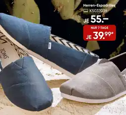 Galeria TOMS Herren-Espadrilles Angebot