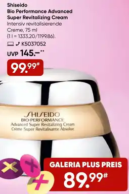 Galeria Shiseido Bio Performance Advanced Super Revitalizing Cream Angebot