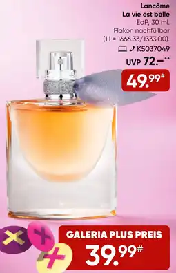 Galeria Lancôme La vie est belle EdP Angebot
